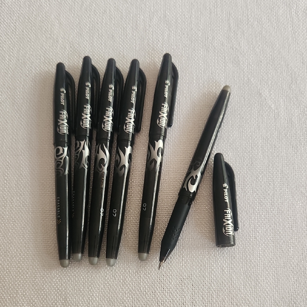 FriXion Black Erasable Gel Pens
